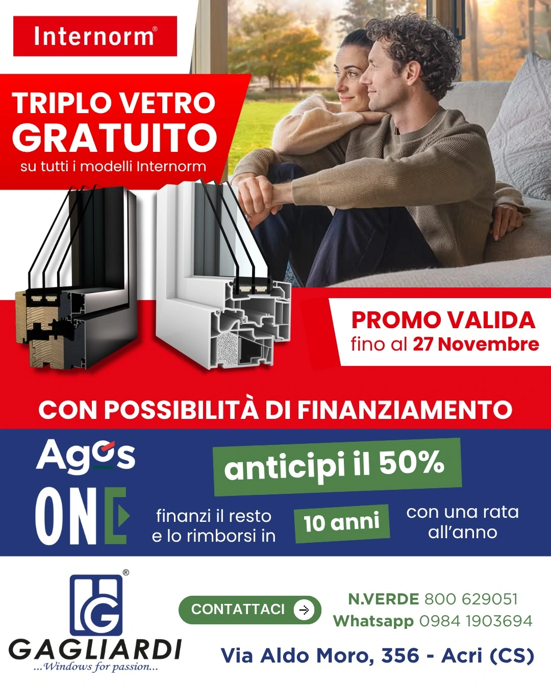 Promo Triplo Vetro Gratuito